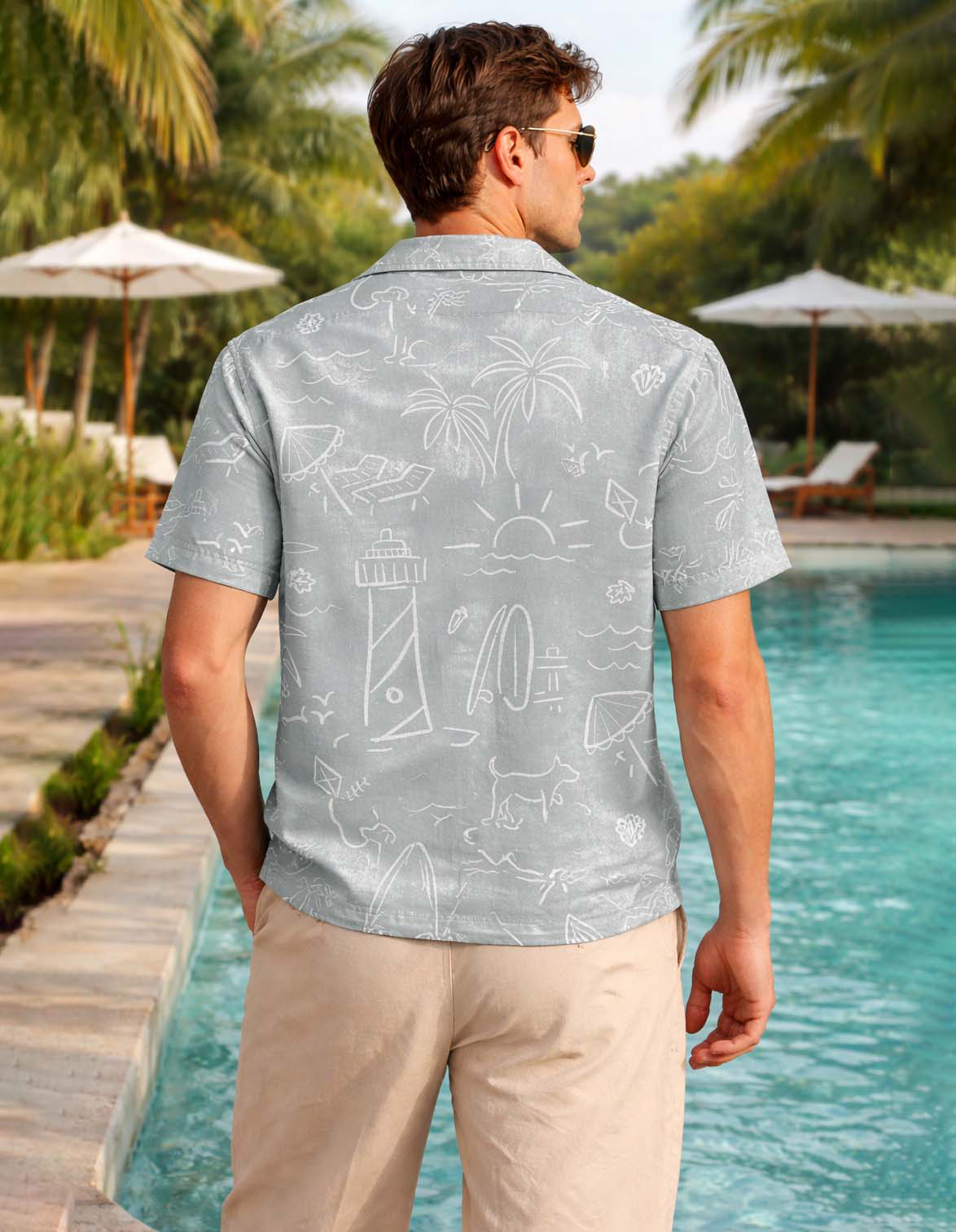 Retro Surfing Printed Shirt