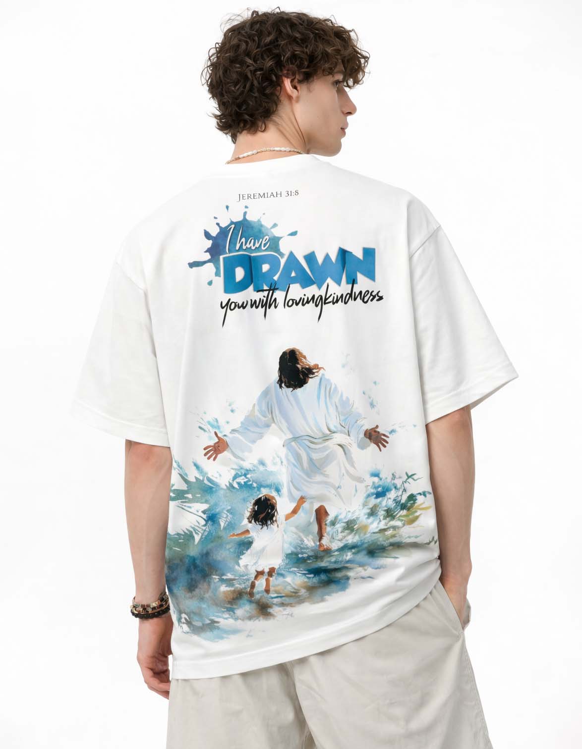 Loving Kindness White Printed T-Shirt