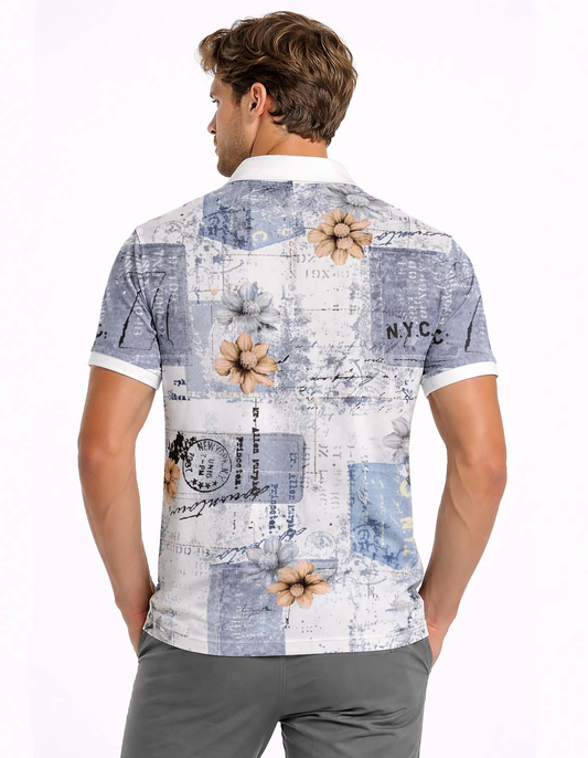 Area Code Printed Polo T-Shirt