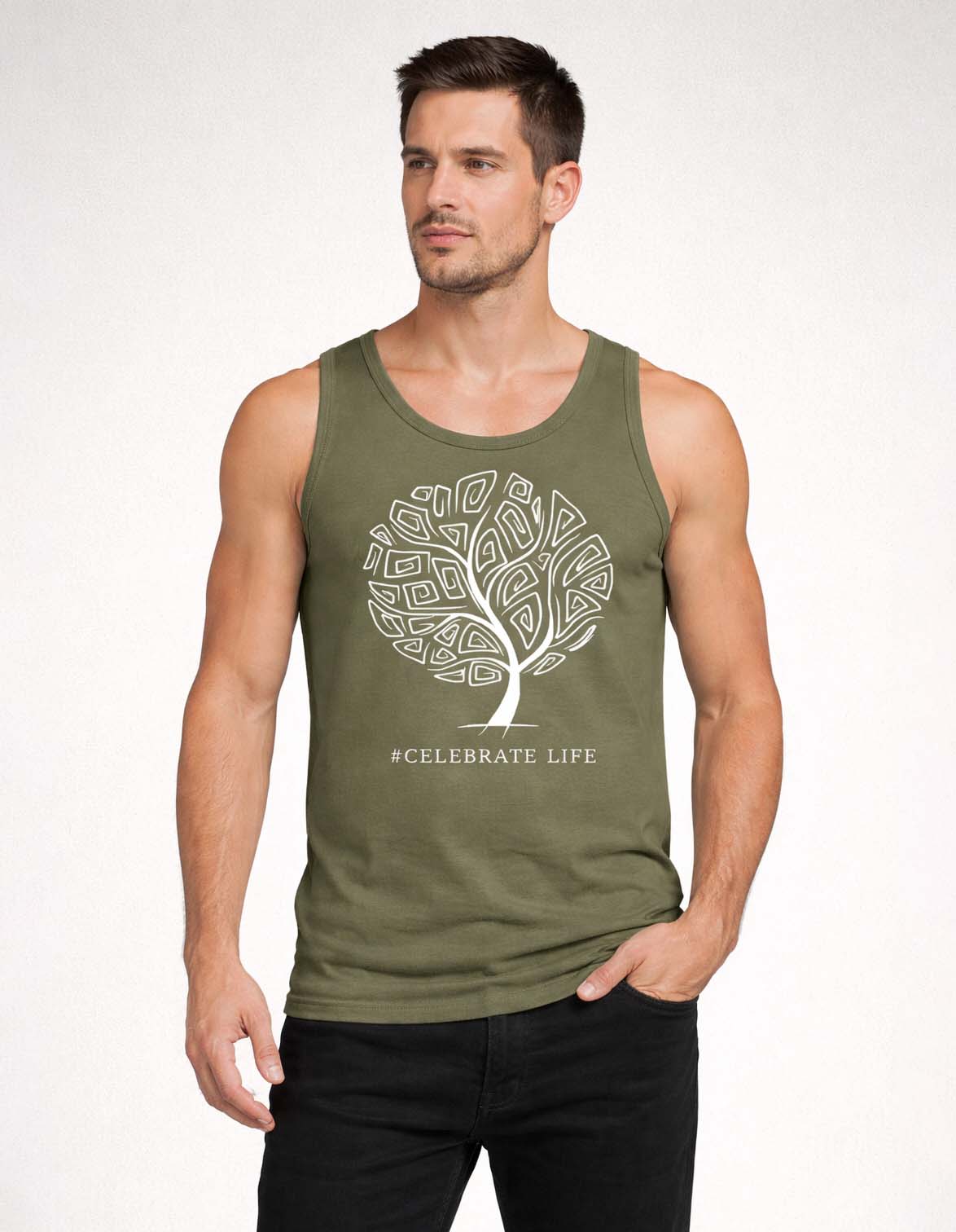 Celebrate Life Printed Sando