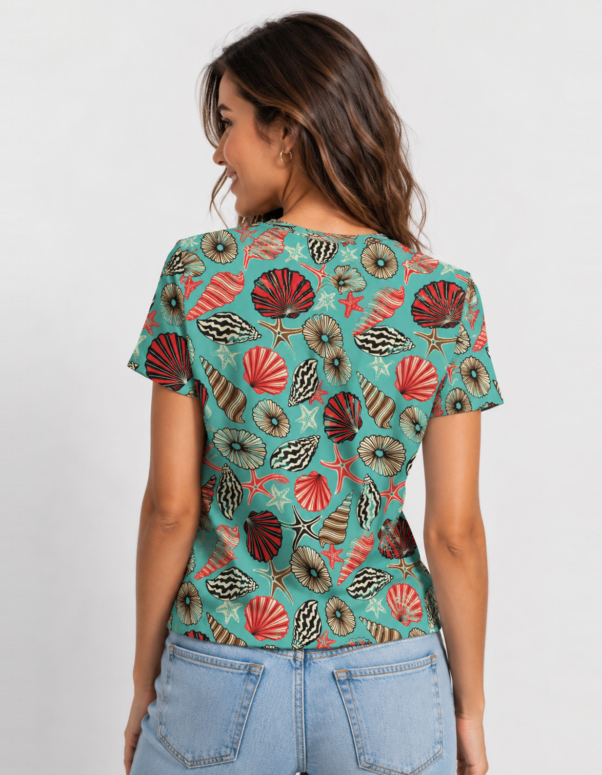 Sea Sheep Print T-Shirt