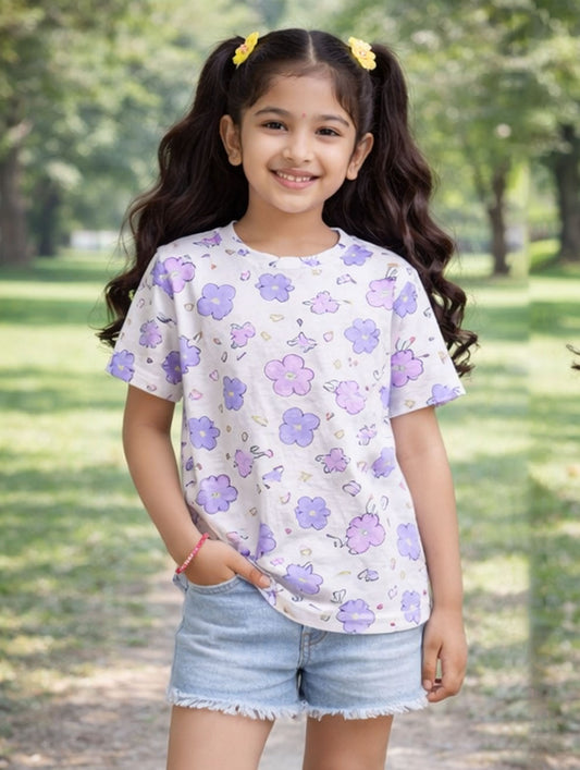 Girl's Printed T-Shirt #106