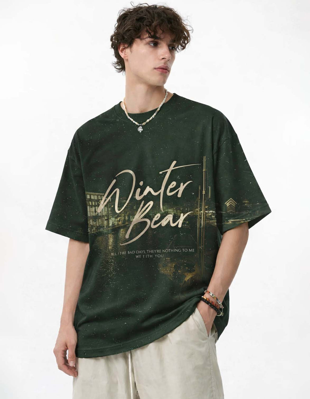 Winter Bear Printed T-Shirt