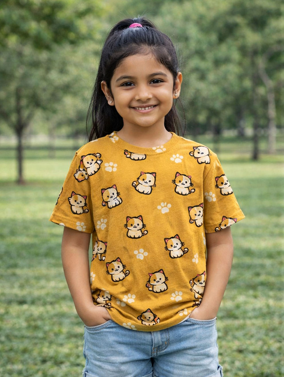 Girl's Printed T-Shirt #110