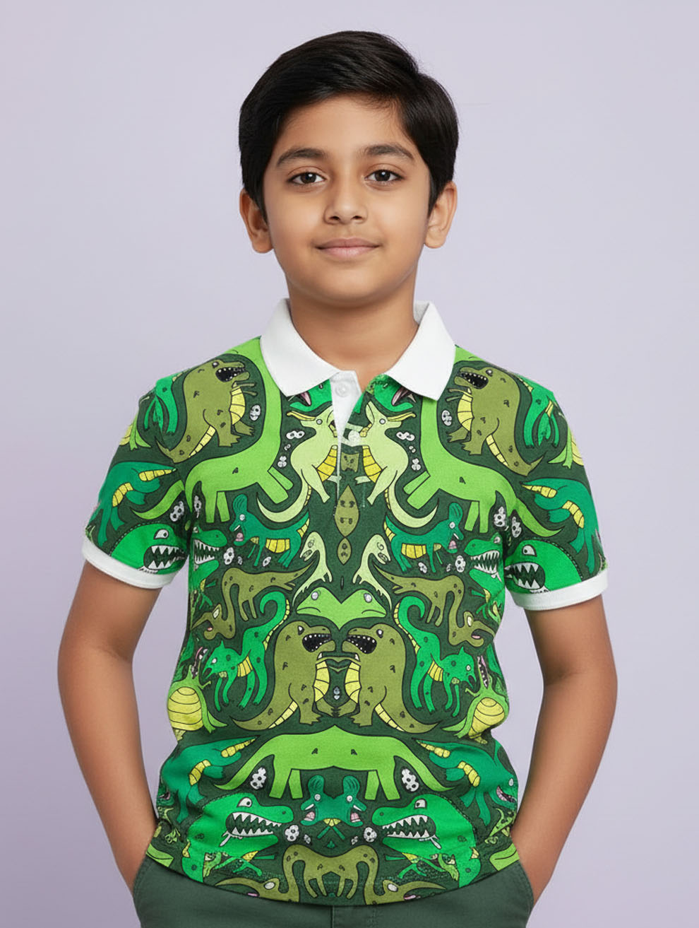 Kids Printed Polo T-Shirt #108