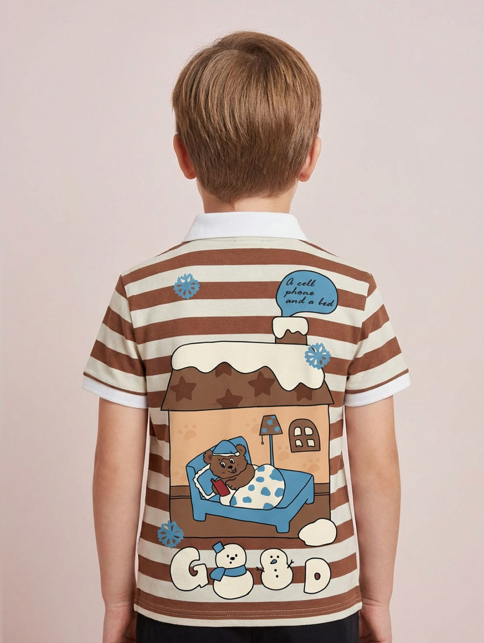 Kids Printed Polo T-Shirt #105