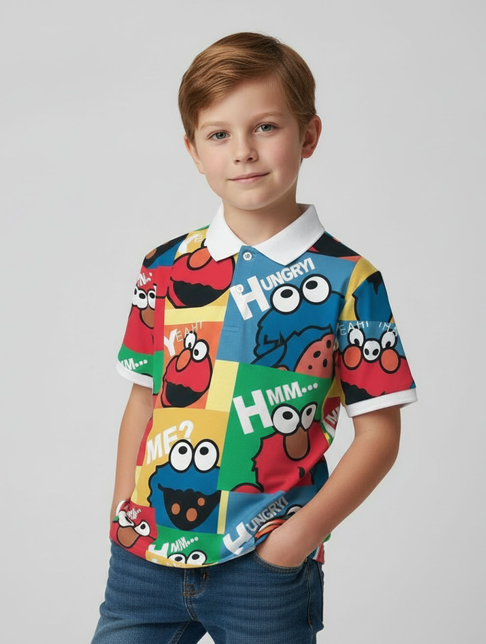 Kids Printed Polo T-Shirt #107