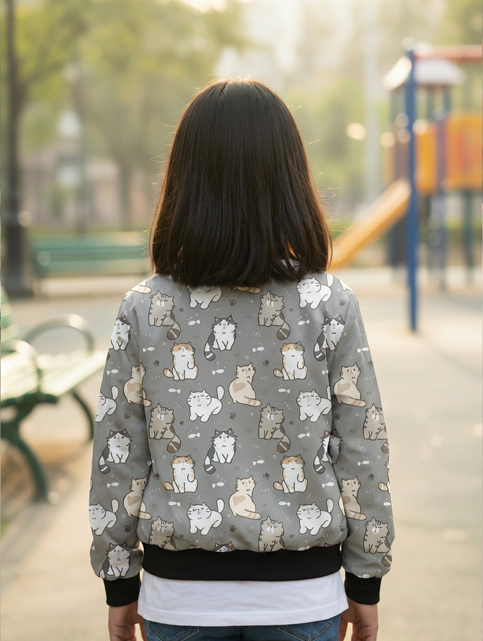 Printed Bomber Jacket #119