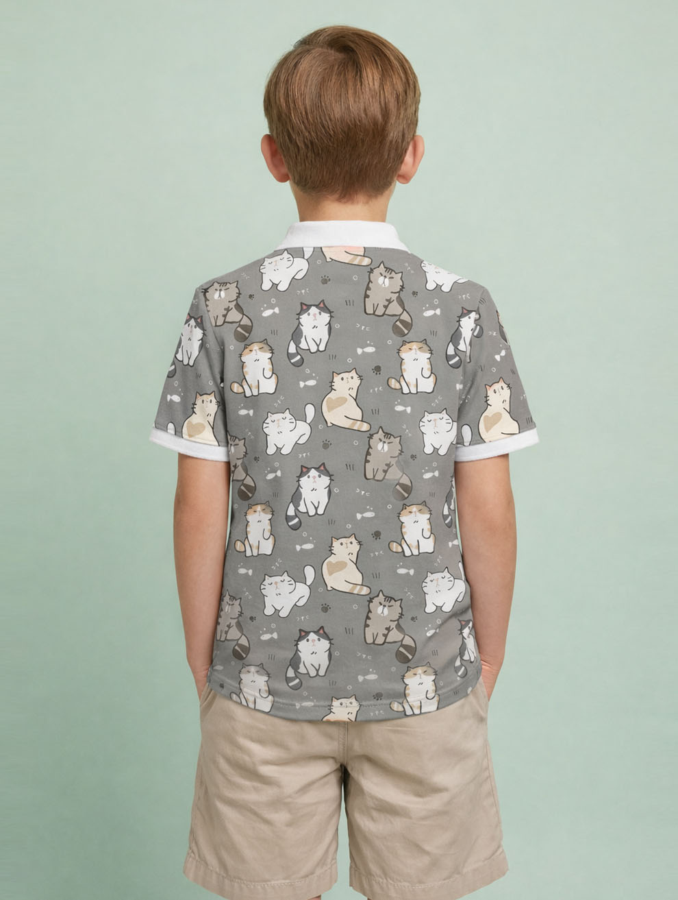 Kids Printed Polo T-Shirt #104