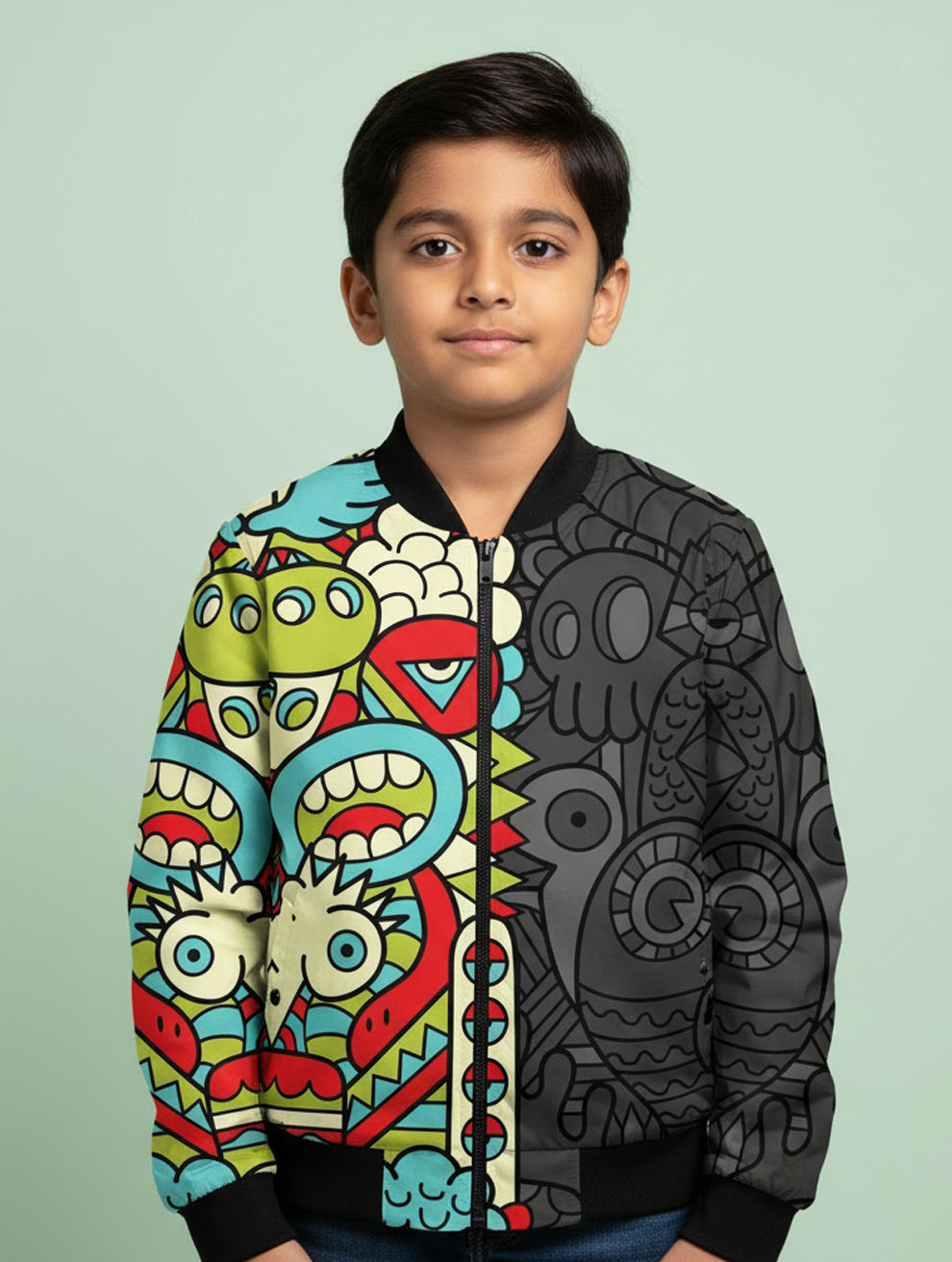 Printed Bomber Jacket #107