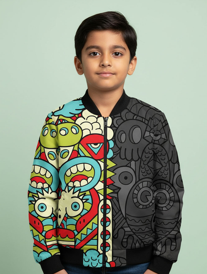 Printed Bomber Jacket #107