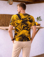 Banana Leaf Printed T-Shirt#