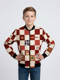 Printed Bomber Jacket #111