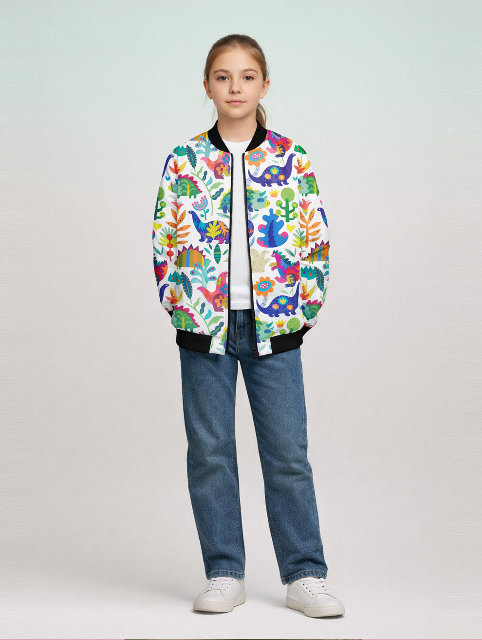 Printed Bomber Jacket #116