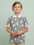 Kids Printed Polo T-Shirt #104