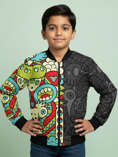 Printed Bomber Jacket #107