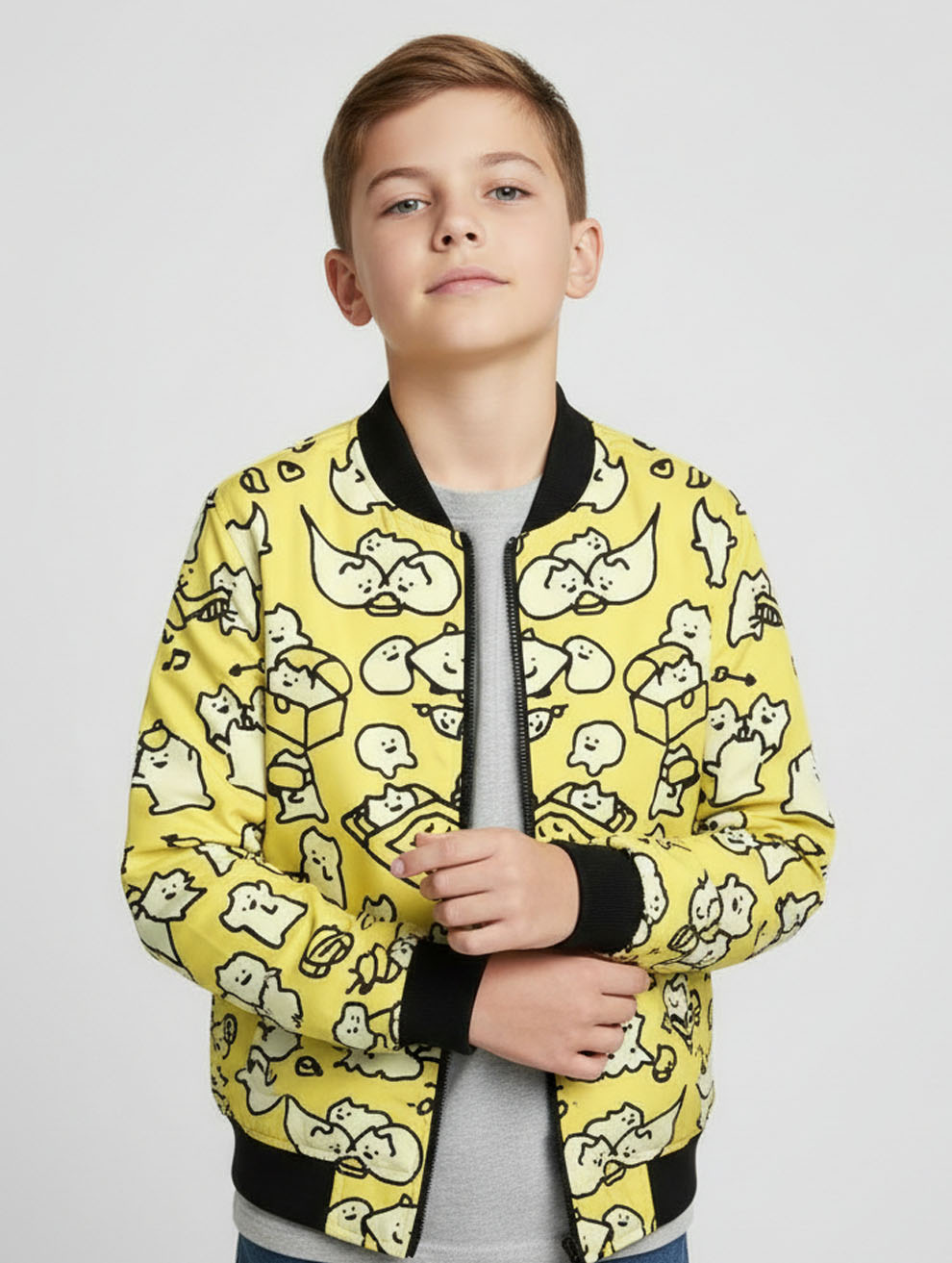 Printed Bomber Jacket #114