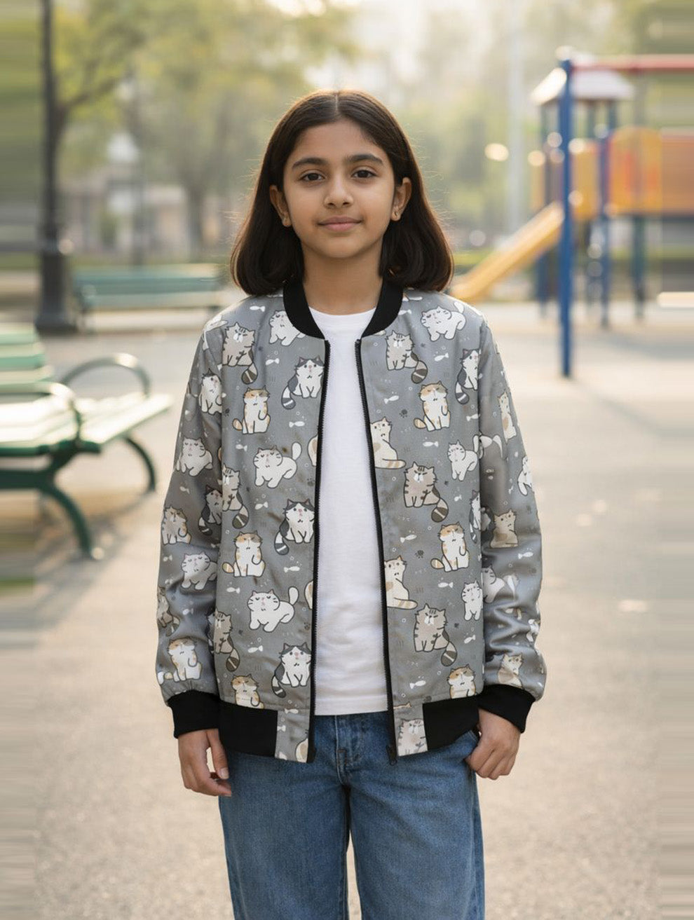 Printed Bomber Jacket #119