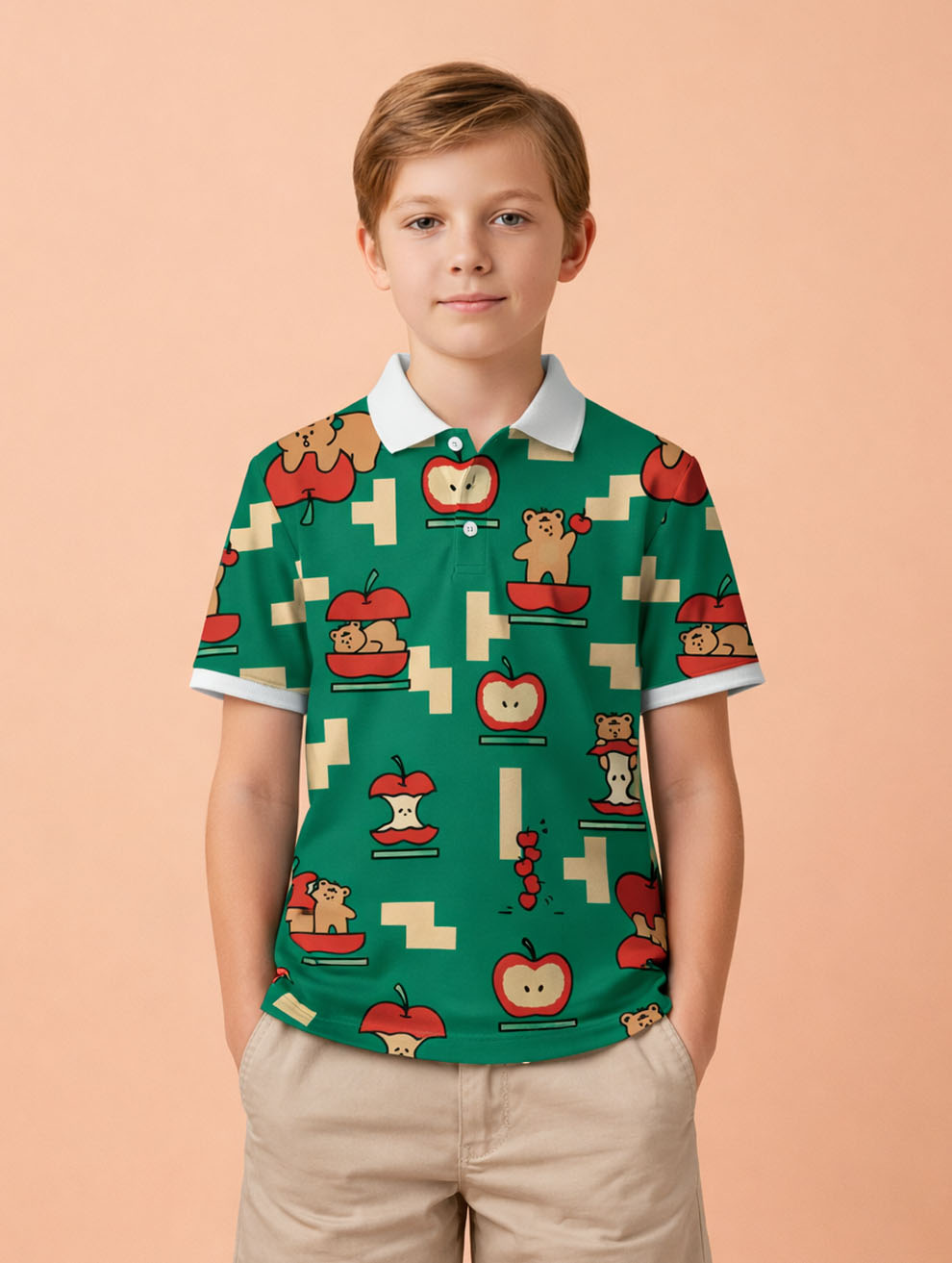 Kids Printed Polo T-Shirt #103