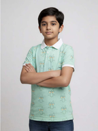 Kids Printed Polo T-Shirt #110