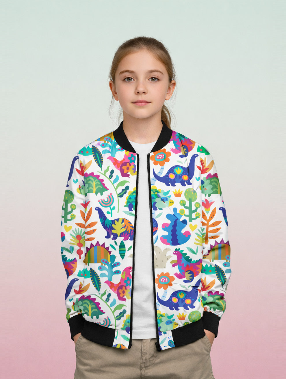 Printed Bomber Jacket #116
