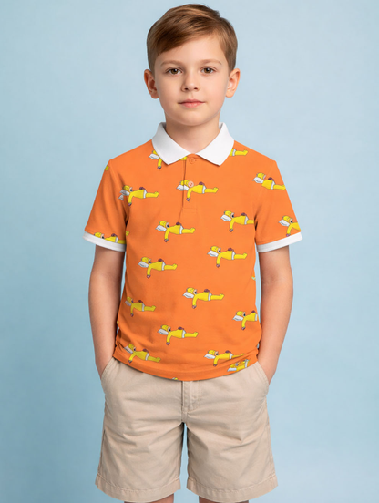 Kids Printed Polo T-Shirt #102