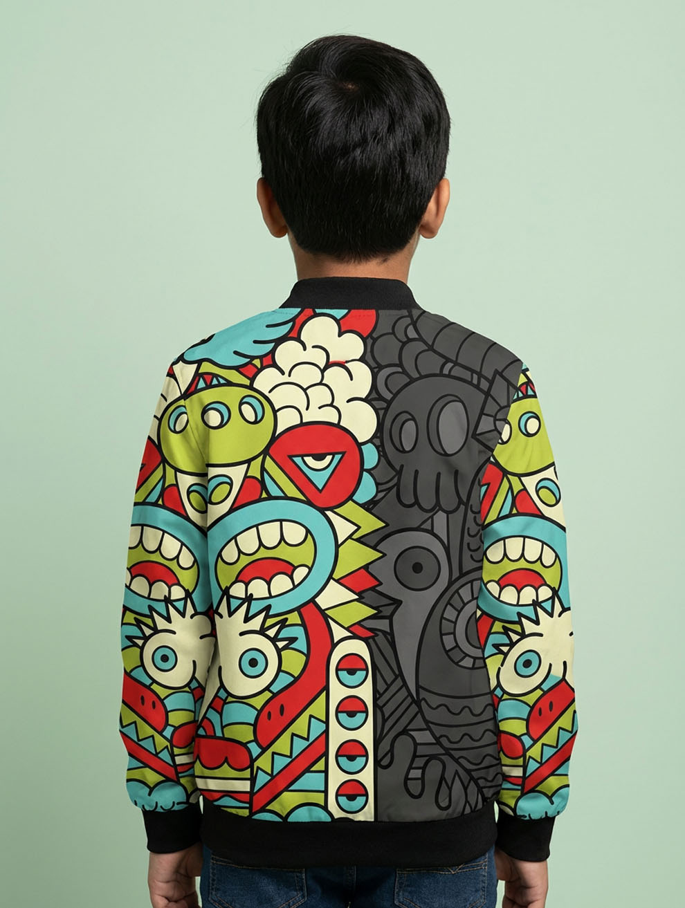 Printed Bomber Jacket #107