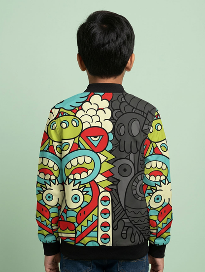 Printed Bomber Jacket #107