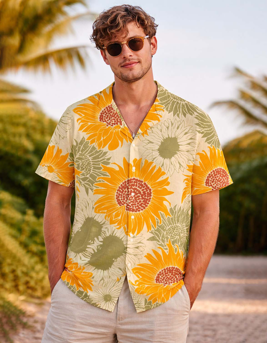 Sun Flower Printed Shirt