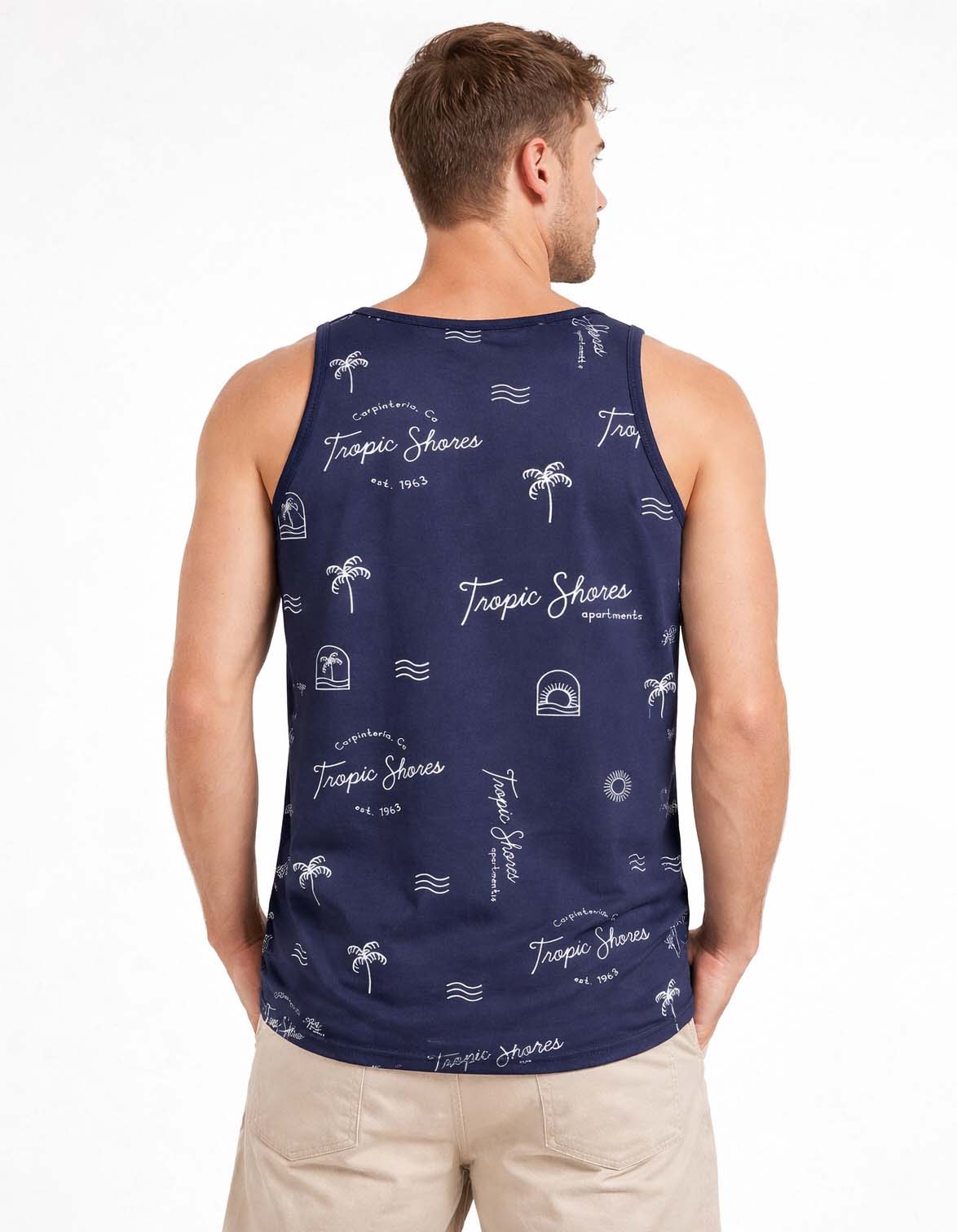 Tropic Shores Printed Sando