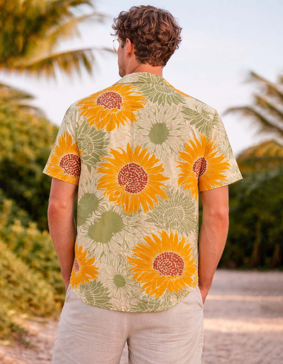 Sun Flower Printed Shirt