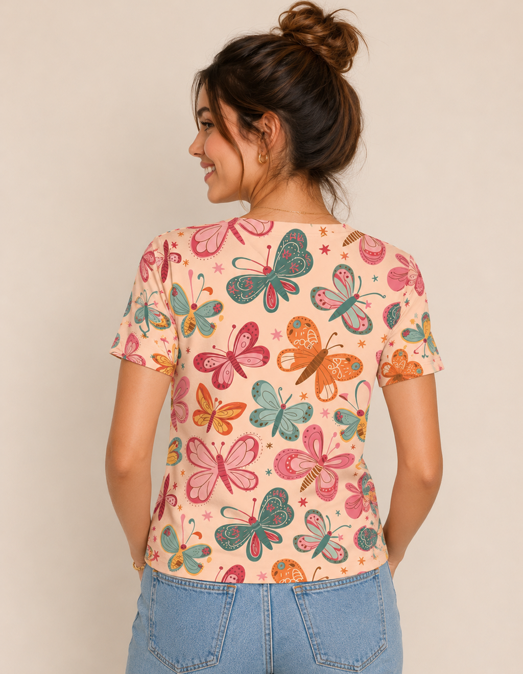 Butterfly Print T-Shirt