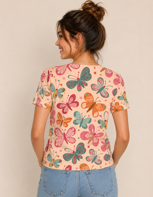 Butterfly Print T-Shirt