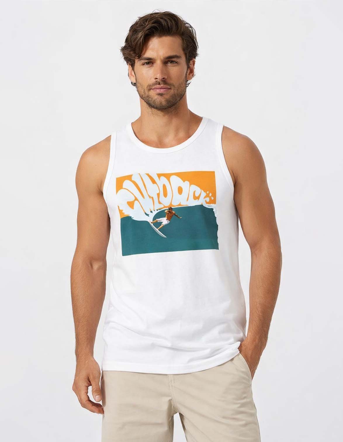 Cut Back Printed Sando