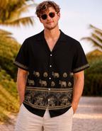 Traditional Elephants Printed Shirt