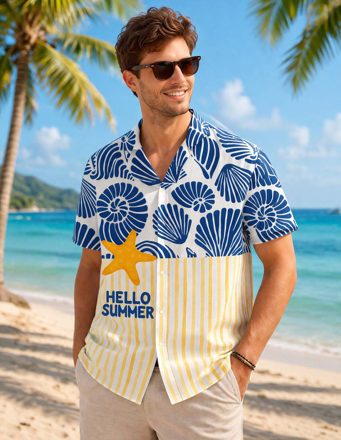 Hello Summer Printed Shirt