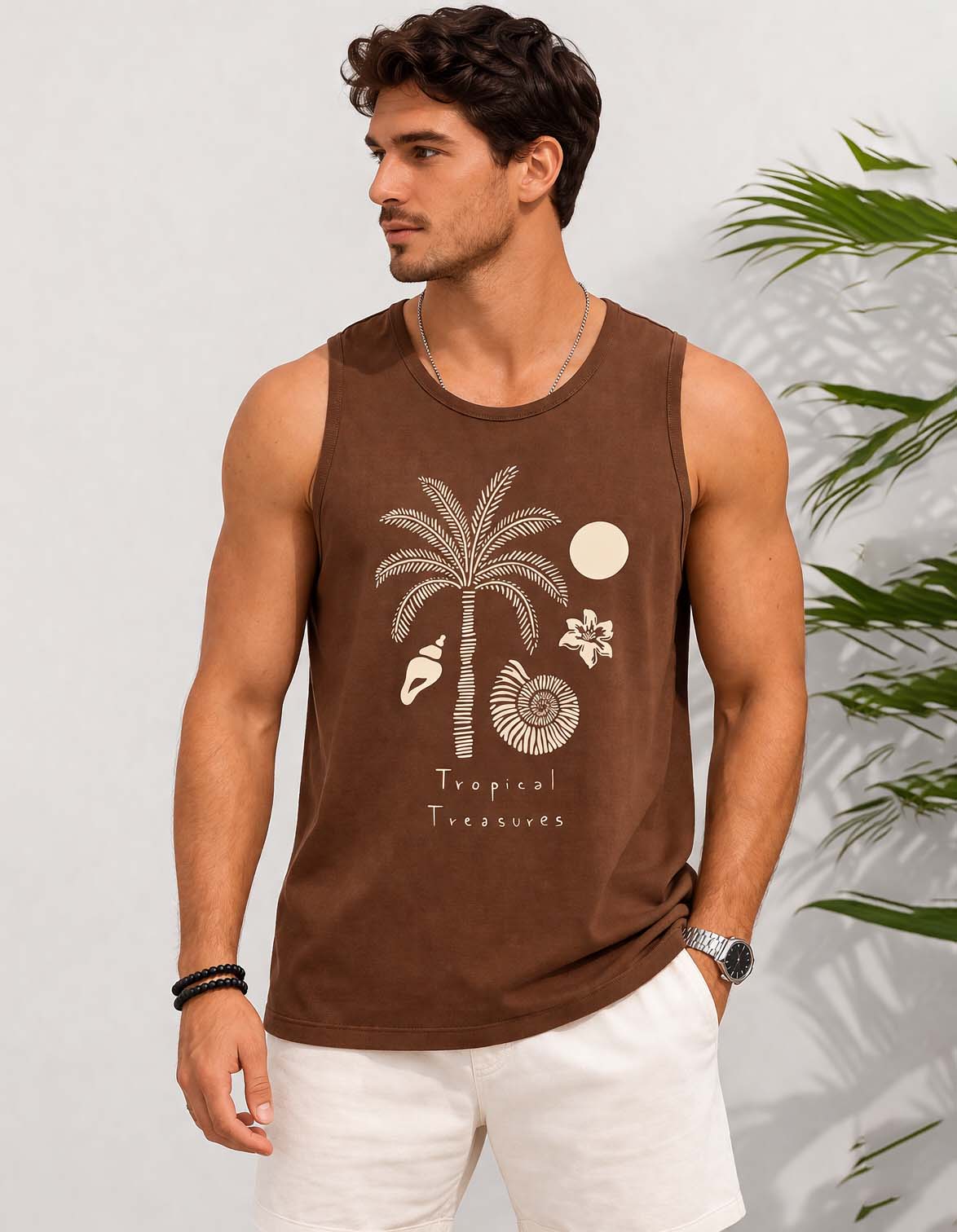 Tropical Treasures Printed Sando