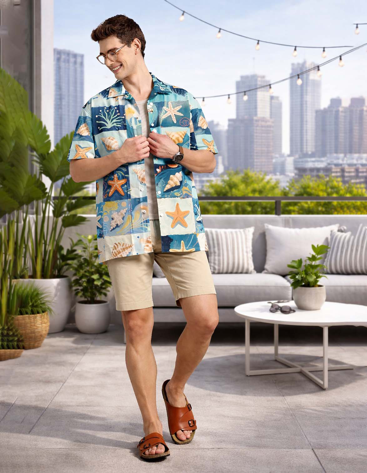 Sea Art Printed Shirt