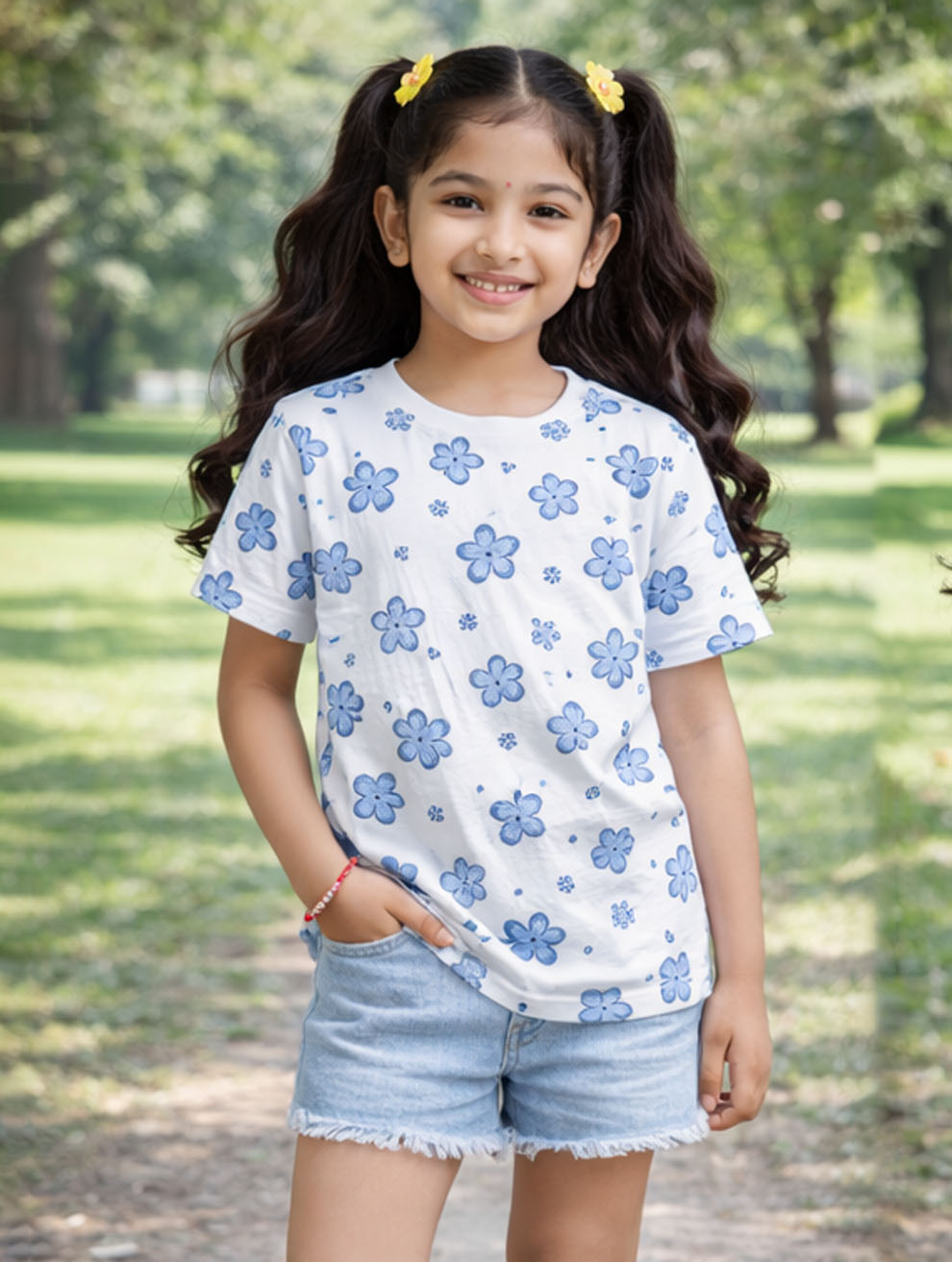 Girl's Printed T-Shirt #105