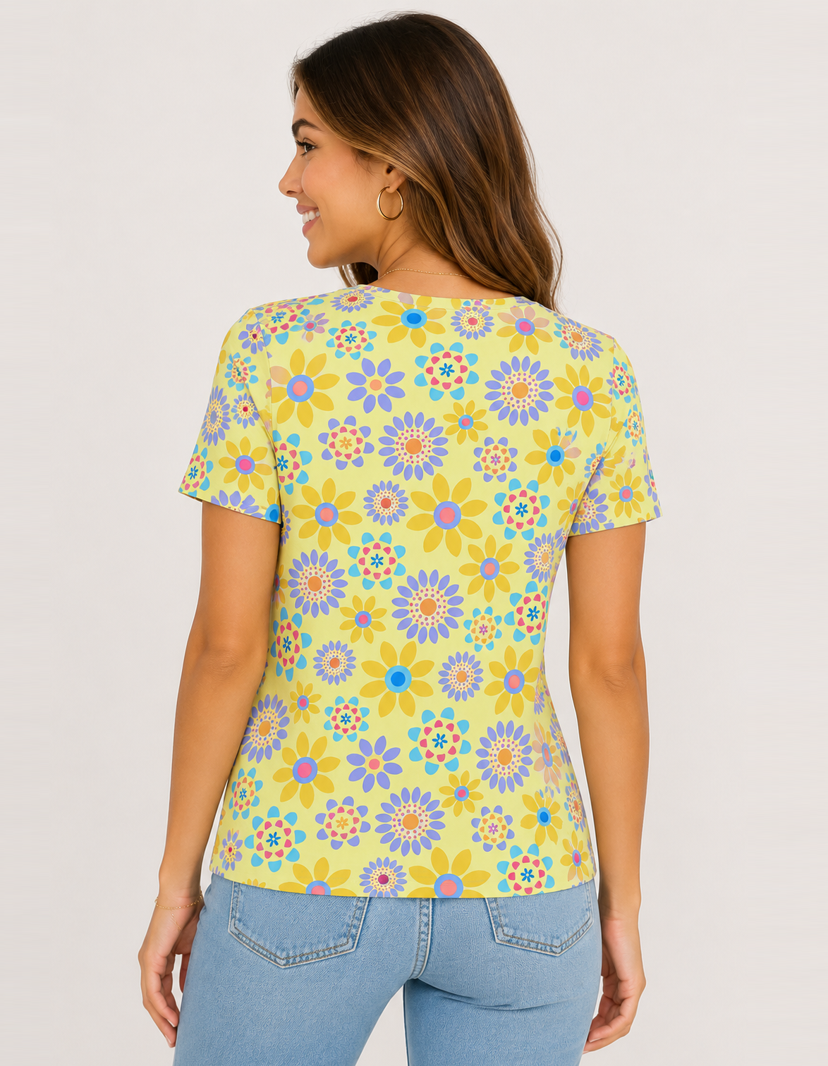 Floral Seamless Pattern T-Shirt
