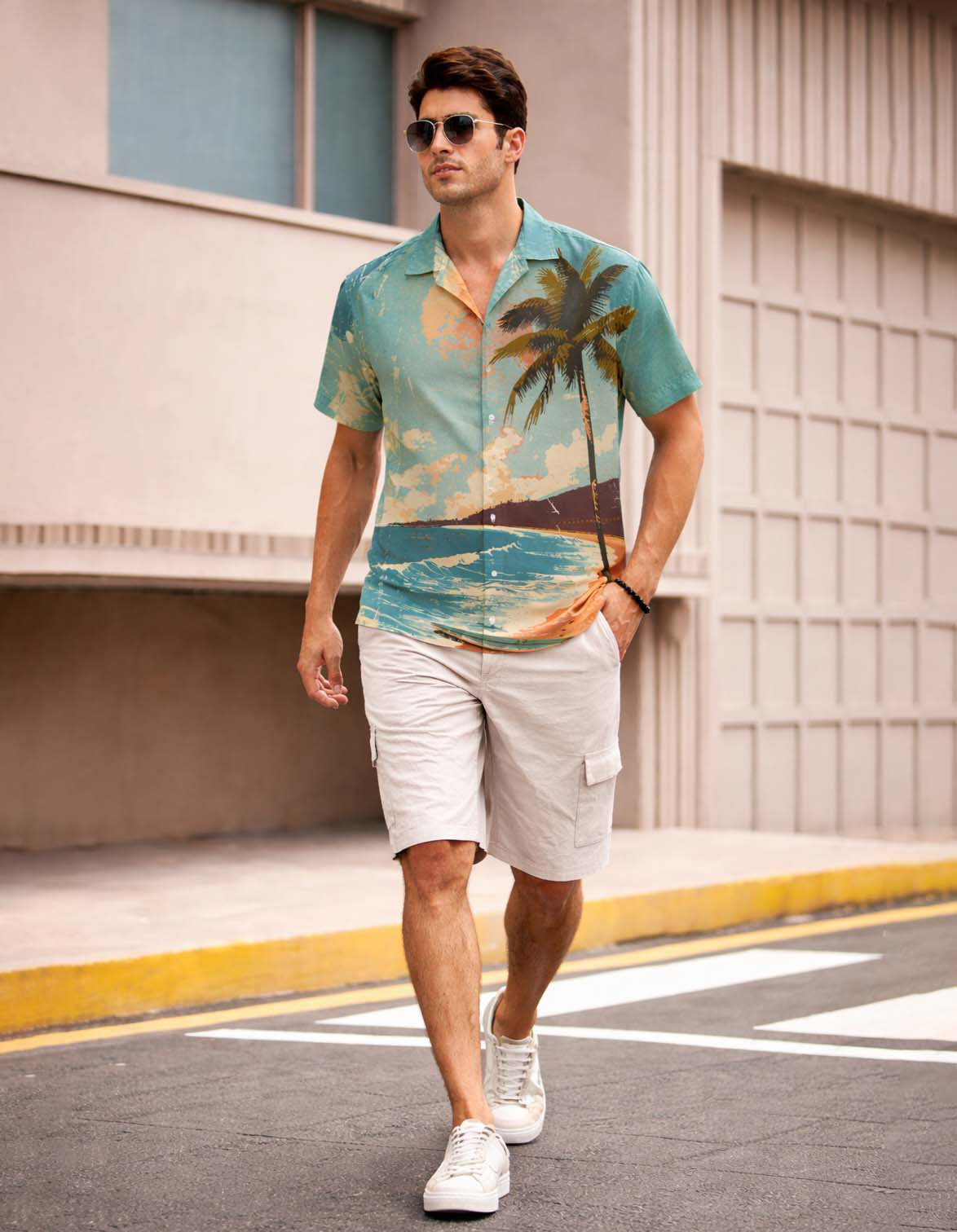 Sea Palm Printed Shirt