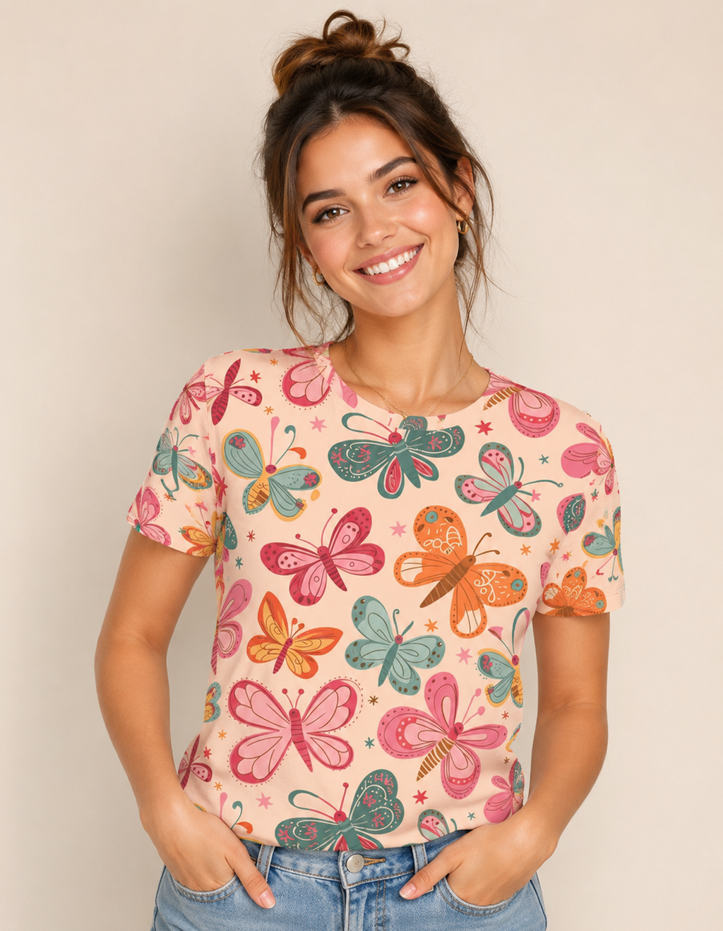 Butterfly Print T-Shirt