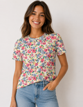 Vintage Floral Print T-Shirt