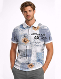 Area Code Printed Polo T-Shirt