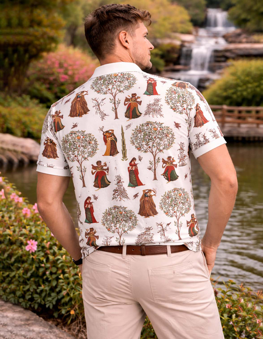 Ancient Classic Art Printed Polo T-Shirt
