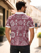 Motifs Printed Polo T-Shirt