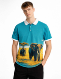 Jungle Safari Printed Polo T-Shirt